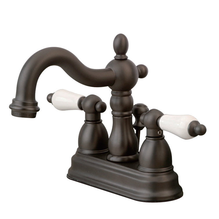 Kingston Brass Heritage Centerset Bathroom Faucet with Drain Assembly